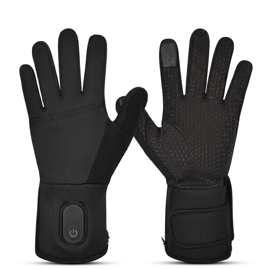 Rechargeable Electric Heated Cycling Gloves | Battery-Powered Waterproof Thermal Riding & Ski Gloves