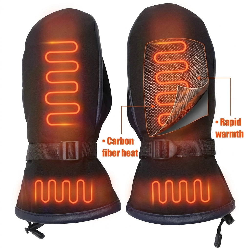 Heated Waterproof Gloves USB Mittens