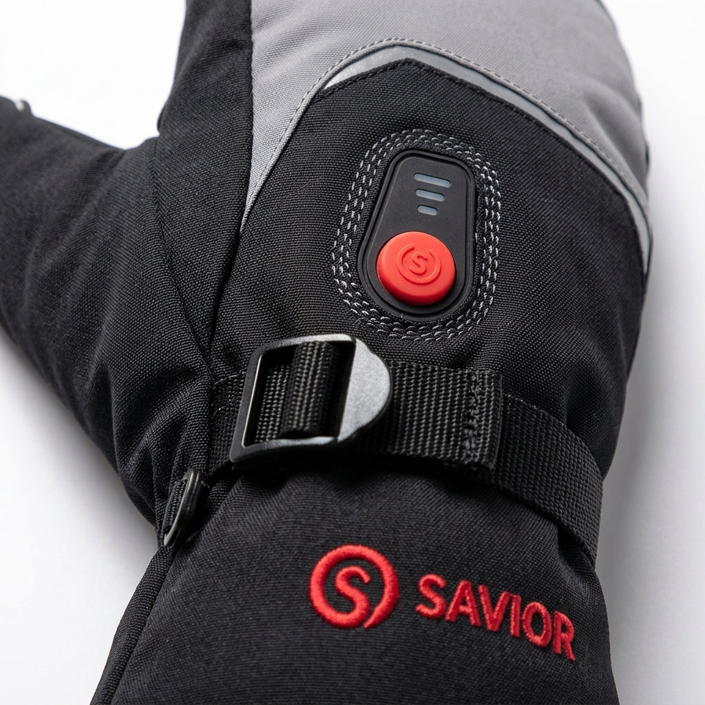 Men's Heavy-Duty Electric Heated Gloves | 3-Level Rechargeable Waterproof Winter & Ski Gloves