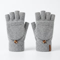 USB Heated Convertible Fingerless Gloves | 2-in-1 Knitted Thermal Hand Warmers for Typing & Outdoor Use