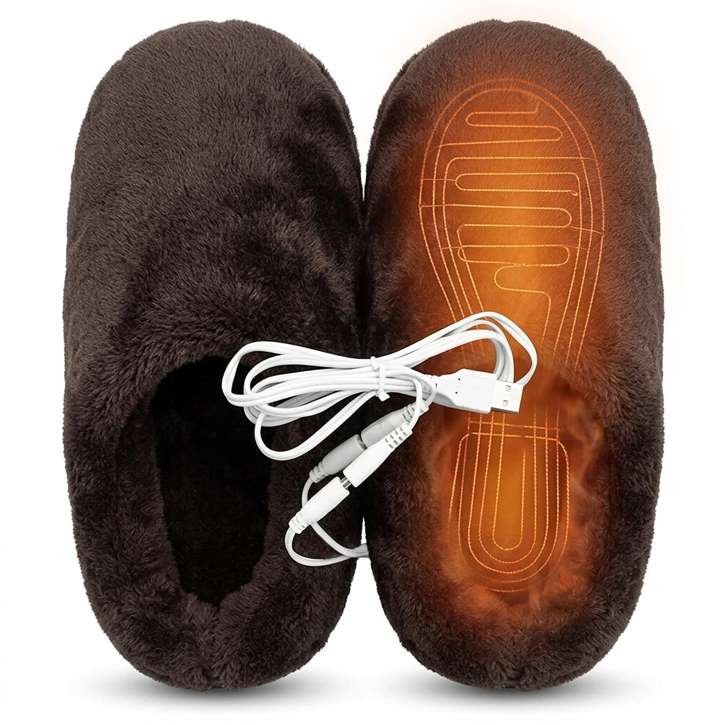 USB Electric Heated Slippers | Ultra-Plush Thermal Foot Warmer