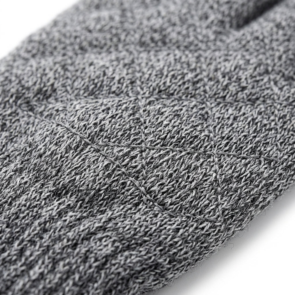 Women's Grey USB Heated Knit Gloves with Touchscreen Fingertips