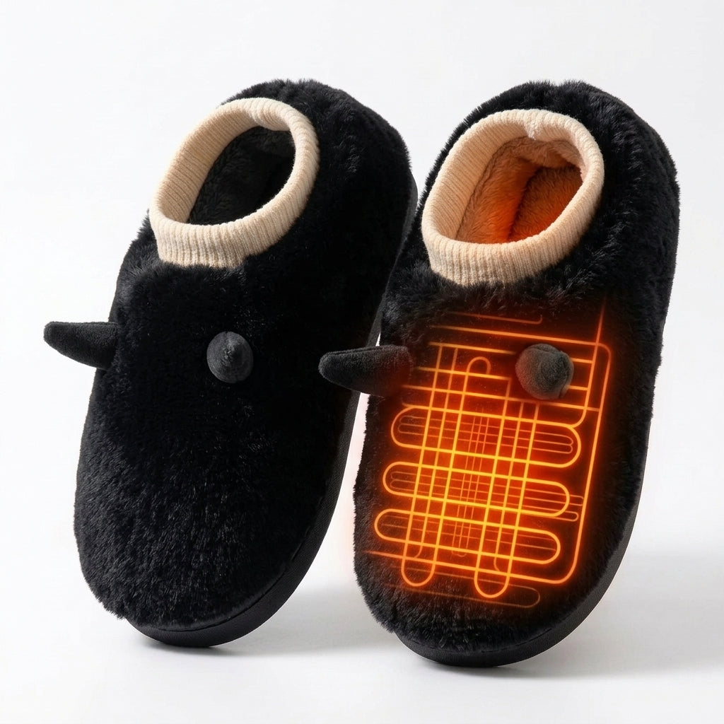 Usb Heated Slippers Plush