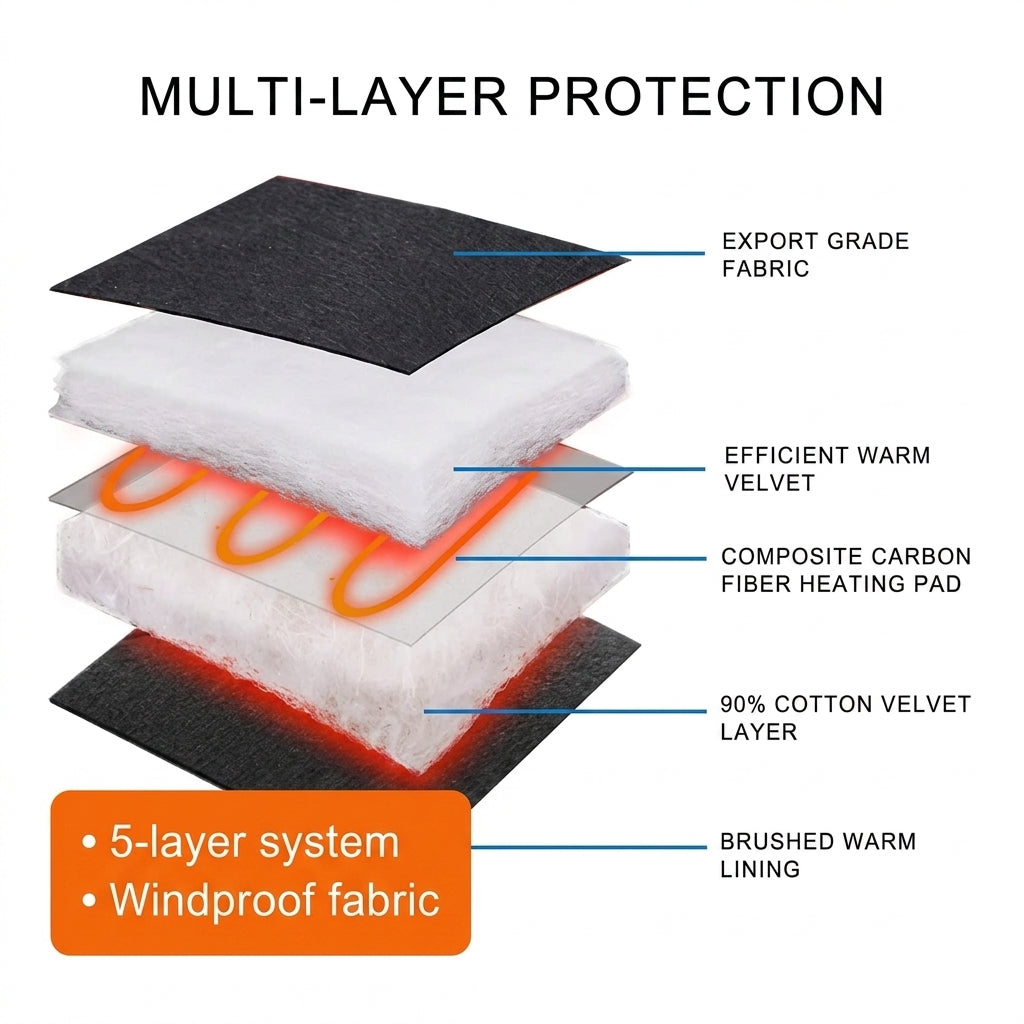 Heated Waterproof Gloves USB Mittens