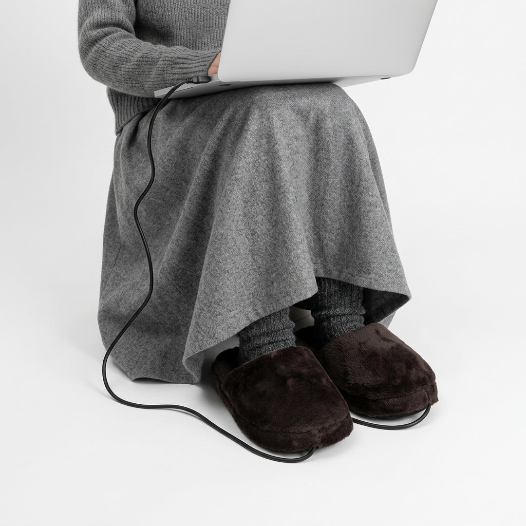 USB Electric Heated Slippers | Ultra-Plush Thermal Foot Warmer