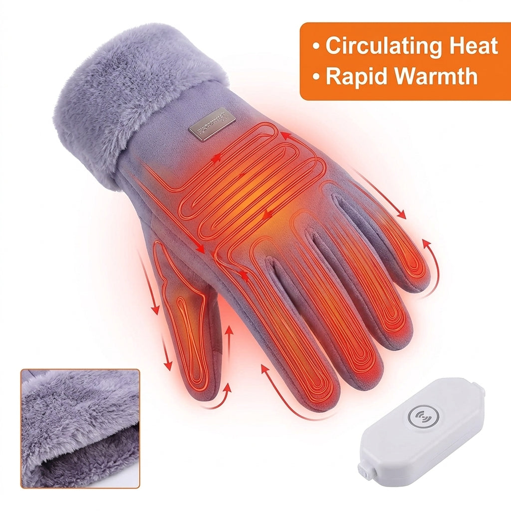 Women USB Electric Heated Gloves