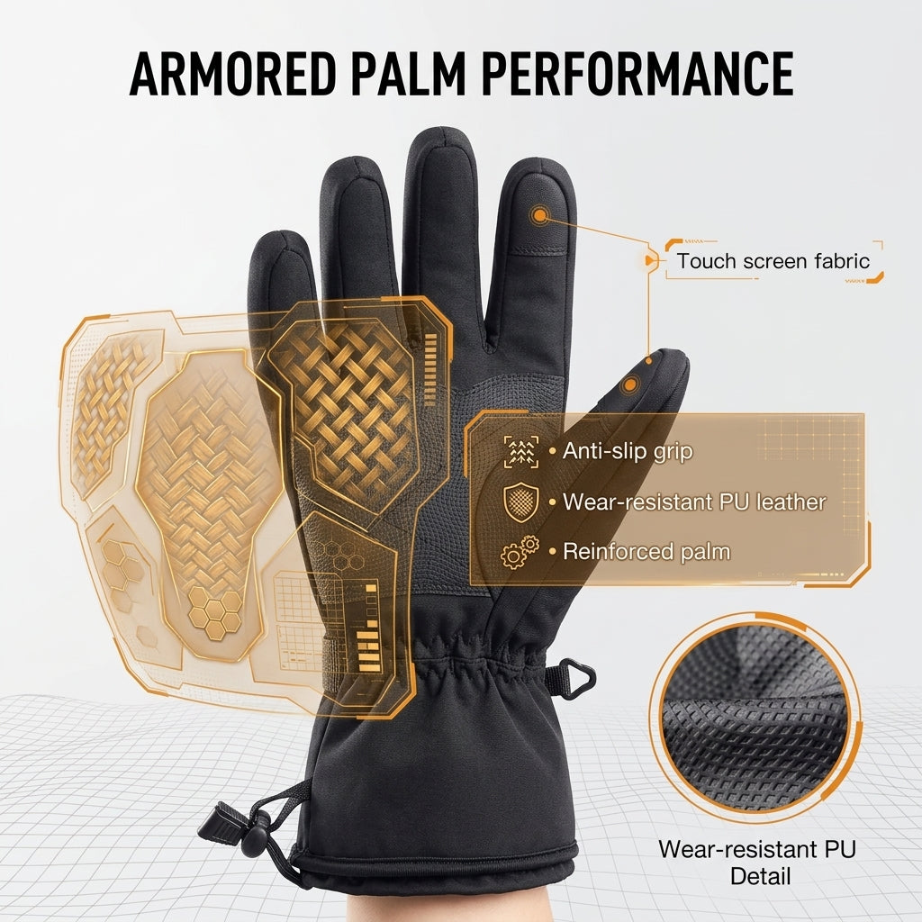 Heated Gloves With Rechargeable Battery Electric Waterproof