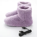 Heated Bootie Slippers USB Electric Plush Fleece