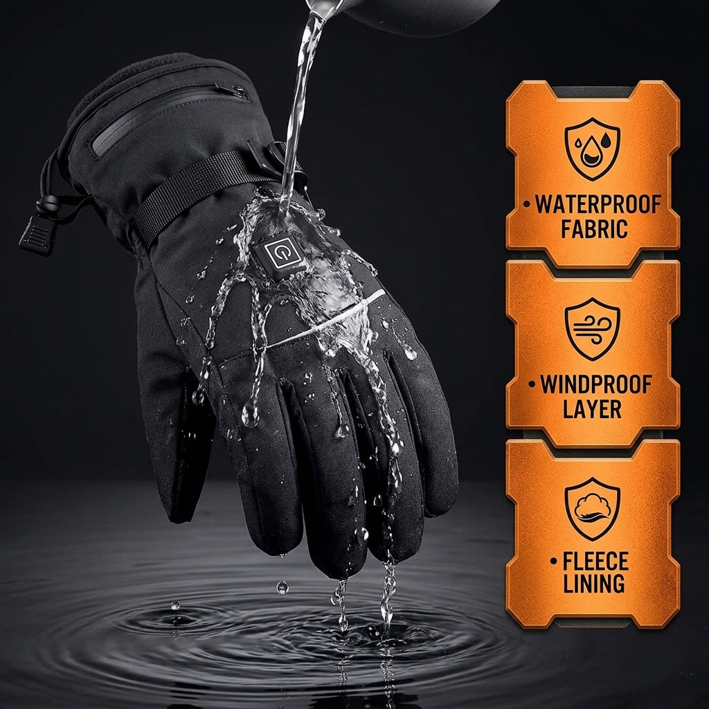 Heated Gloves With Rechargeable Battery Electric Waterproof