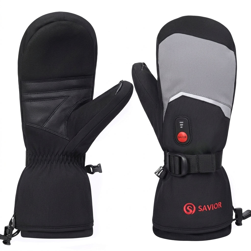 Men's Heavy-Duty Electric Heated Gloves | 3-Level Rechargeable Waterproof Winter & Ski Gloves